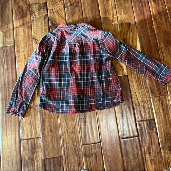 Woolrich - Flannel Plaid Shirt Jacket Size medium Pockets Elbow pads - Picture 9 of 10